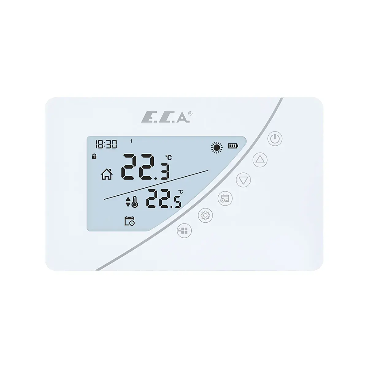 Eca Poly Touch 400 W Kablosuz Oda Termostatı | Dijital Ekranlı Programlanabilir