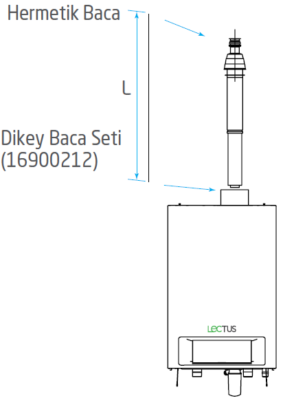 Baymak Lectus 100 150 L1250 Dikey Baca Seti (65-90-115 kW)