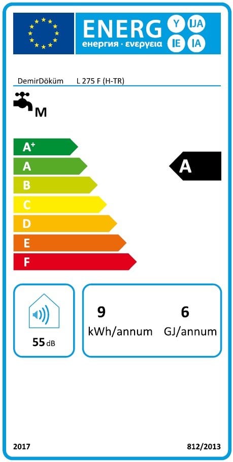 Demirdöküm L 275 F 11 Lt Hermetik Şofben Enerji Etiketi