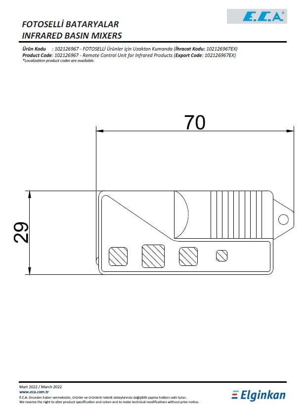 Eca Uzaktan Kumanda 102126967 Teknik Resim