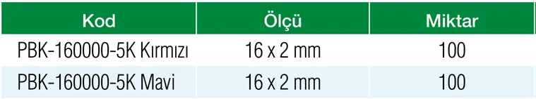 Formül 16 x 2 Kılıflı 5 Katmanlı Oksijen Bariyerli PE-RT Boru (Mavi) Özellikleri