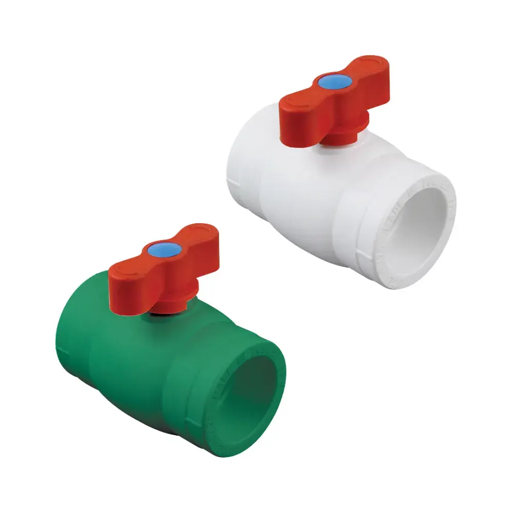 Formül PN25 PPRC 25 mm Eko Kırmızı Plastik Küresel Vana