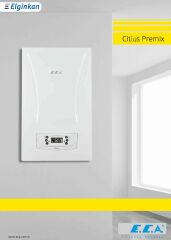 Eca Citius Premix 24 kW - A Enerji Sınıfı, 16 Emniyet Sistemi, Tam Yoğuşmalı Kombi