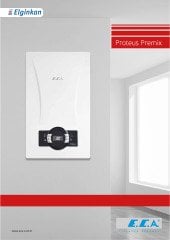Eca Proteus Premix 24 kW - A Enerji Sınıfı, 16 Emniyet Sistemi, Tam Yoğuşmalı Kombi
