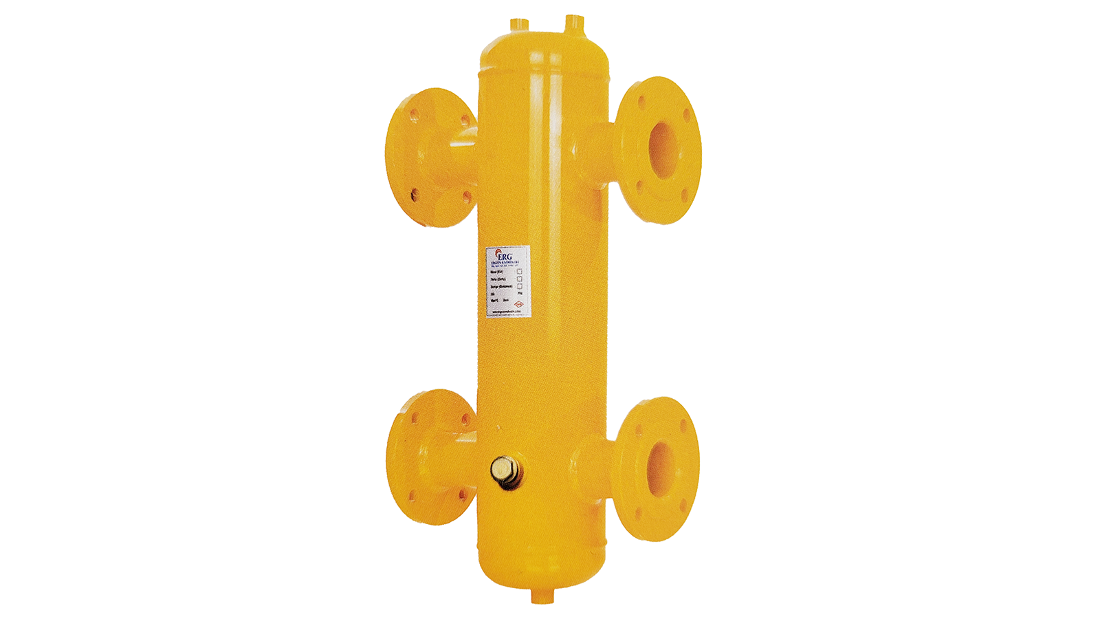 ERG Manyetik Paket Denge Kabı DN40 Flanşlı 86 kW (Hava ve Tortu Pislik Ayırıcılı)