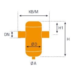ERG Manyetik Tortu ve Pislik Ayırıcı 5″ Dişli (273,0 mm Tank Çapı)