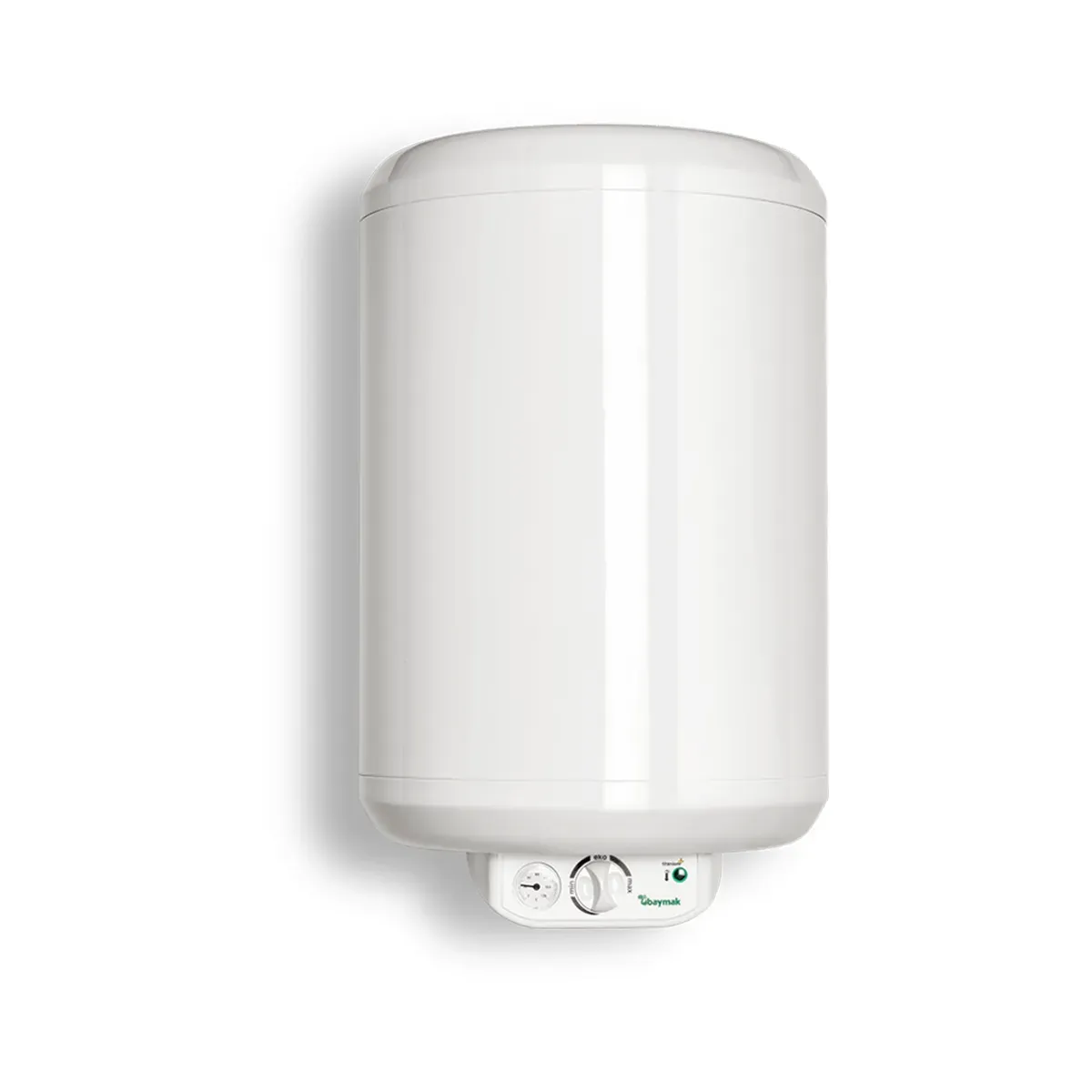 Baymak Aqua Konfor MTK 80 Lt Termosifon – Titanyum Emaye, Silindirik Tasarım