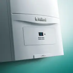 Vaillant ecoTEC Pure kombinin sembol ekranlı kontrol paneli yakın çekim