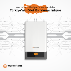 Warmhaus Enerwa Plus ErP 33 - Yerli Üretim, 1/10 Modülasyon, 33/39 kW Dijital Yoğuşmalı Kombi