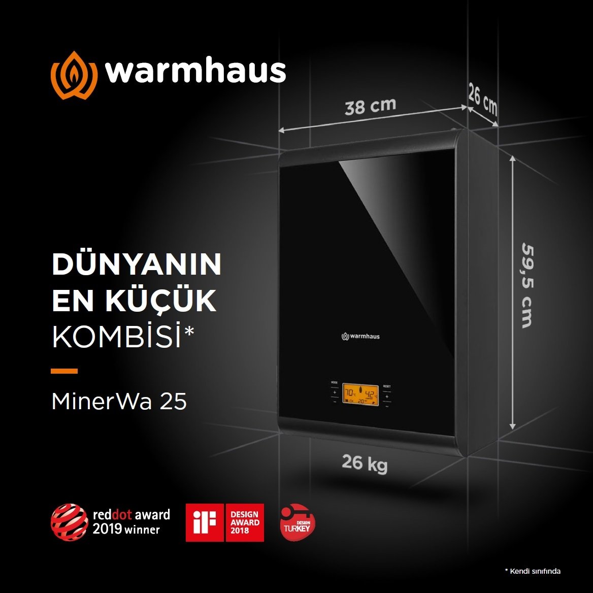 Warmhaus Minerwa 25 kW (20.000 Kcal) Yoğuşmalı Kombi