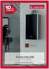 Ariston Alteas One Net 24 - Cam Ön Panelli, 1/10 Modülasyon, Dokunmatik Yoğuşmalı Kombi