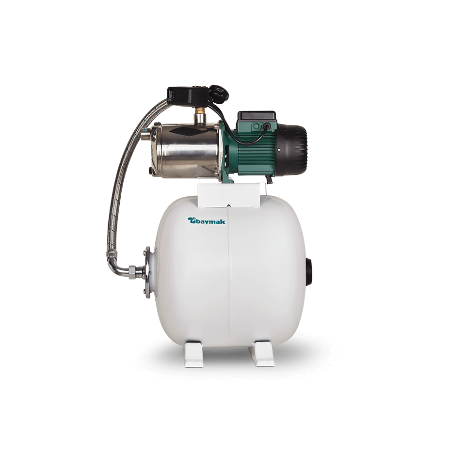 Baymak Euroinox 50/50 M 50 Lt Depolu Sessiz Paket Tip Hidrofor (8 kat-8 Daire)