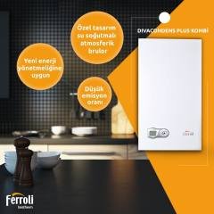 Ferroli Divacondens D Plus %104 Verimli 24 kW Yoğuşmalı Kombi