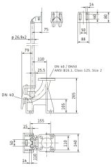 Wilo Rexa FIT-S Pompalar için DN40/50 Kızak Sistemi