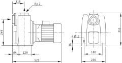 Wilo Drain LPC 50/25 Trifaze Kendinden Emişli Drenaj Pompası