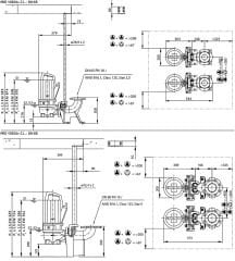 Wilo Rexa PRO V06DA-214 DN65 Trifaze Atık Su Dalgıç Pompa