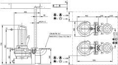 Wilo Rexa PRO V08DA-428 DN80 Trifaze Atık Su Dalgıç Pompa
