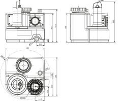 Wilo DrainLift SANI-S.11M/1 Monofaze Foseptik Tahliye Cihazı