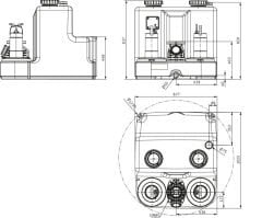 Wilo DrainLift SANI-XL.21T/1 Trifaze Foseptik Tahliye Cihazı