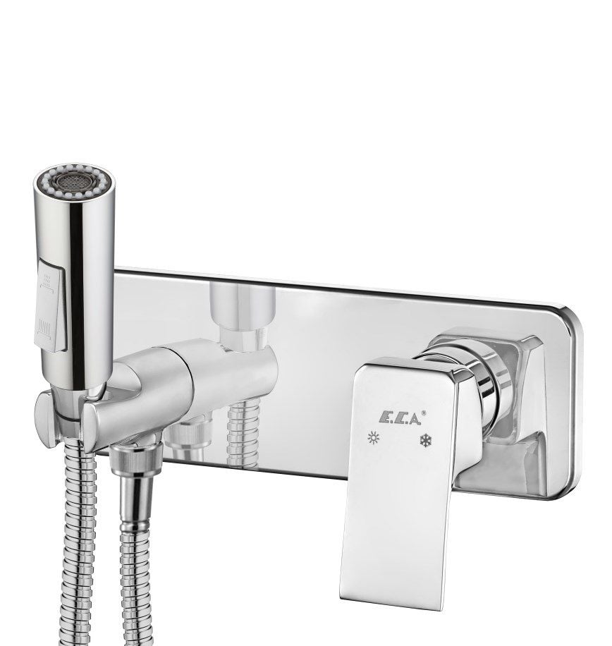 Eca 102167005-KE Tiera Ankastre Taharet Shut-Off Bataryası El Duşlu Sıva Üstü Grubu