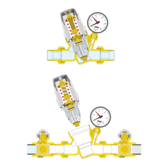 Caleffi 554040 Basınç Saati Bağlantılı 1/2'' Otomatik Dolum Ünitesi (Manometre Hariç)