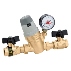 Caleffi 554140 Basınç Saatli 1/2'' Otomatik Dolum Ünitesi (Manometre Dahil)