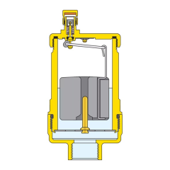 Caleffi 551004 DISCALAIR 1/2'' Yüksek Performanslı Otomatik Hava Purjörü
