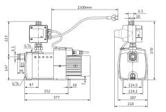 Wilo HiMulti 3 C 1-24 P Kendinden Emişli Akış Kontrollü Hidrofor