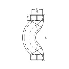 Formül PN25 PPRC 20 mm Kendinden Manşonlu Kısa Kavis