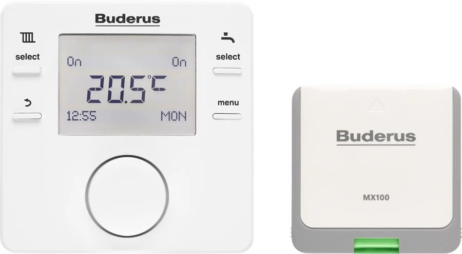 Buderus RC210 RF Kablosuz Oda Termostatı Modlasyonlu ve Programlanabilir Oda Kumandası