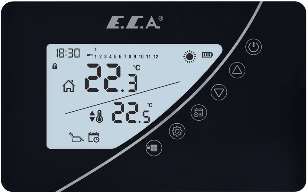 Eca Poly Touch 400 B Programlanabilir Kablosuz Dijital Oda Termostatı 7006903006