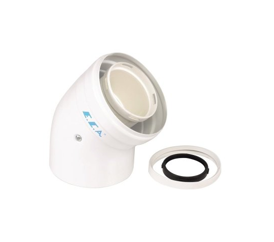Eca Felis 45° lik Dirsek, Ø100/150 mm (100/125/150 kW İçin) - AB66