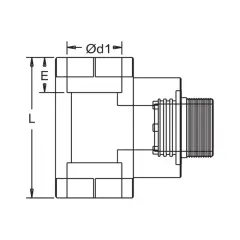 Formül PN25 PPRC 25 x 3/4″ Dış Dişli Te