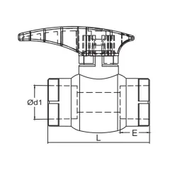 Formül PN25 PPRC 20 mm Eko Plastik Küresel Vana
