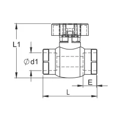 Formül PN25 PPRC 20 mm Eko Kırmızı Plastik Küresel Vana